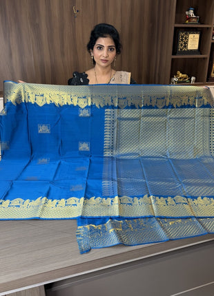 Premium Kanchi Gold Zari Pallaku Design