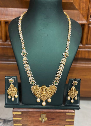 Temple with Diamond look Stone Jewellery