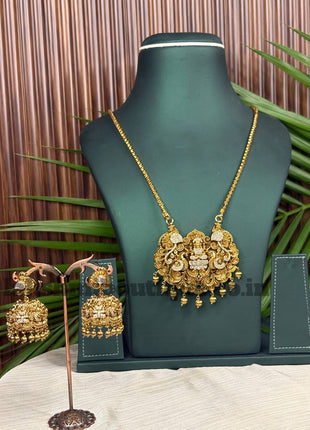 Long Dollar Chain With Earring