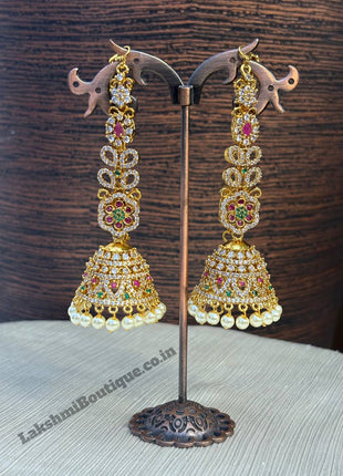 Jhumki With Attached Mattal