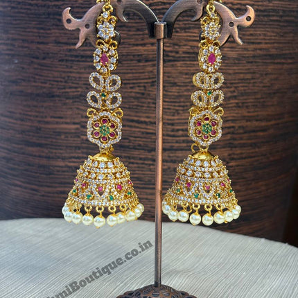 Jhumki With Attached Mattal