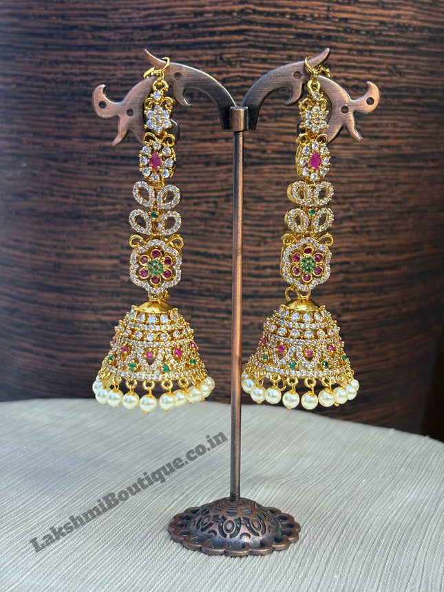 Jhumki With Attached Mattal