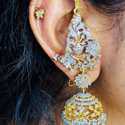 Jhumki With Attached Mattal