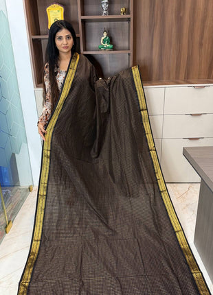 Kalyani Cotton Coffee Brown Colour