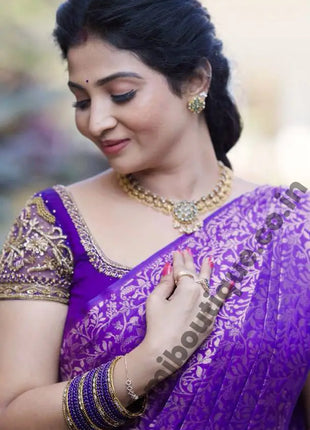 Border Less Kanchi Silk