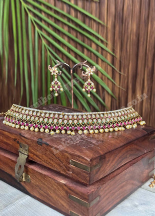 Stone With Choker Necklace Jewellery