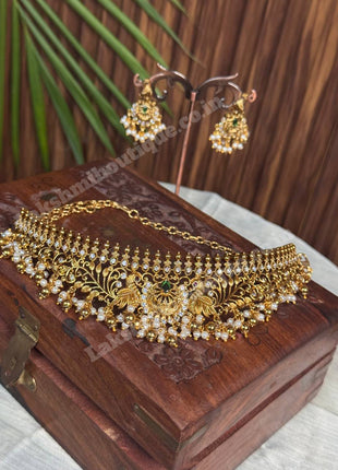 Temple With Choker Necklace Jewellery