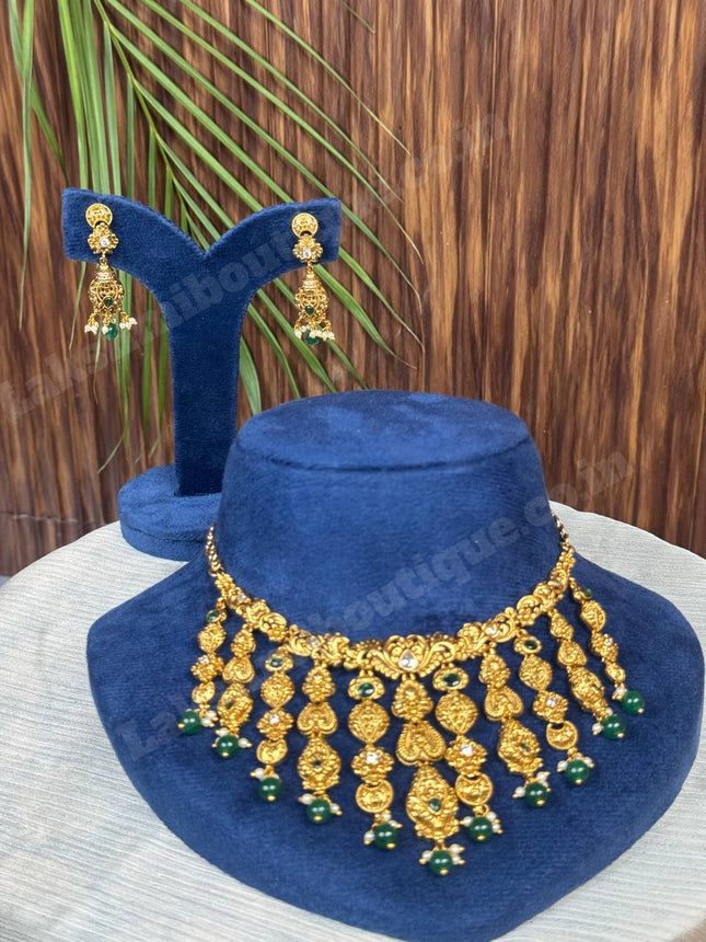 Temple With Choker Necklace Jewellery