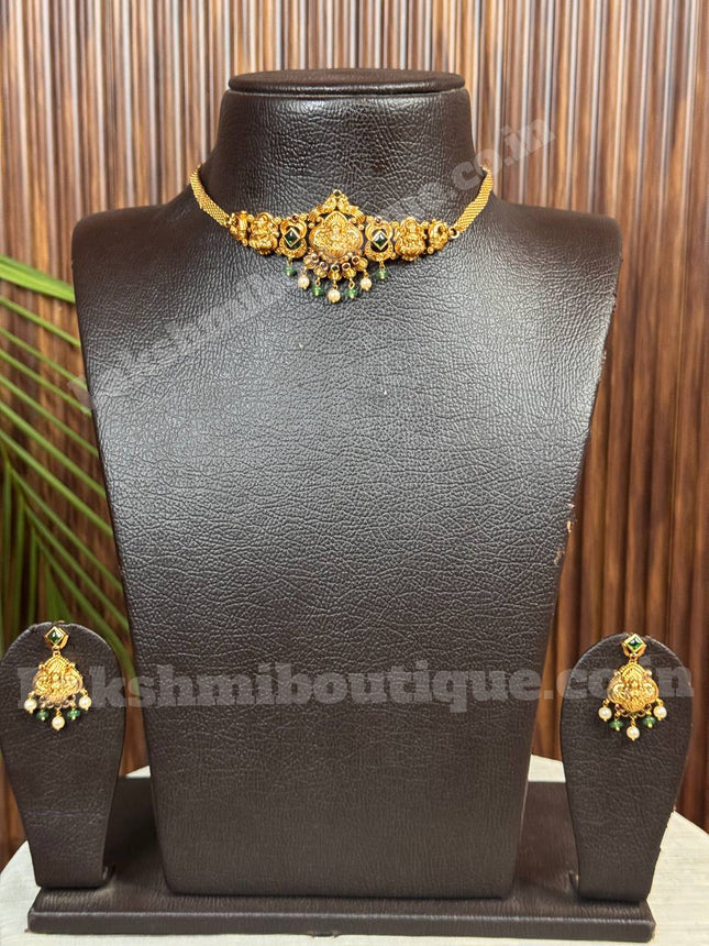 Temple With Choker Necklace Jewellery
