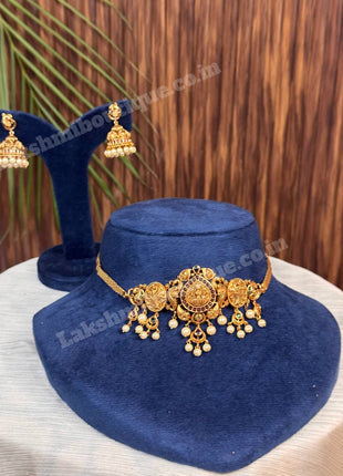 Temple With Choker Necklace Jewellery