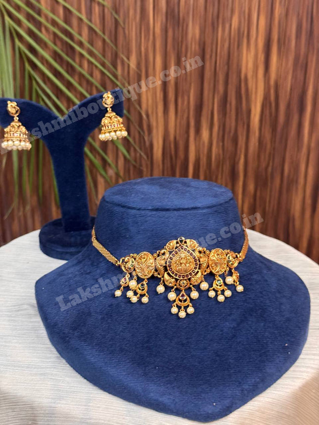 Temple With Choker Necklace Jewellery