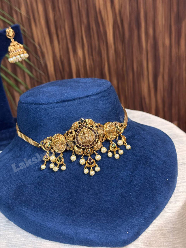 Temple With Choker Necklace Jewellery