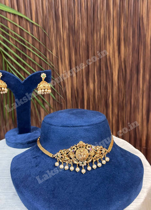 Temple With Choker Necklace Jewellery