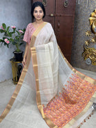 Jute Cotton Kashmiri Pallu