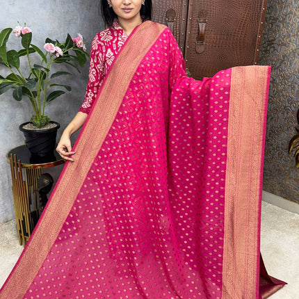 Pure Georgette Banarasi