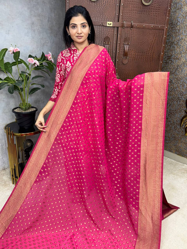 Pure Georgette Banarasi