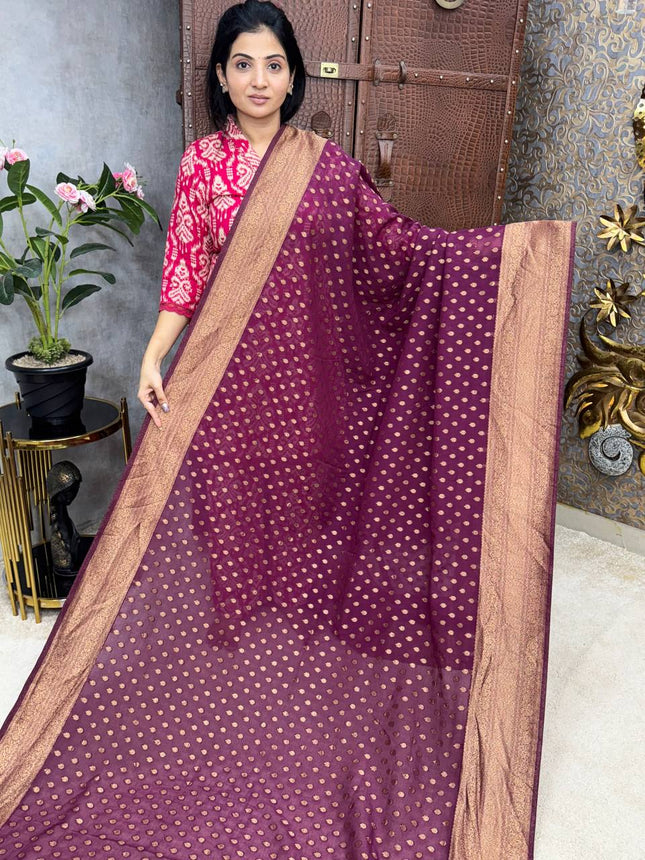 Pure Georgette Banarasi