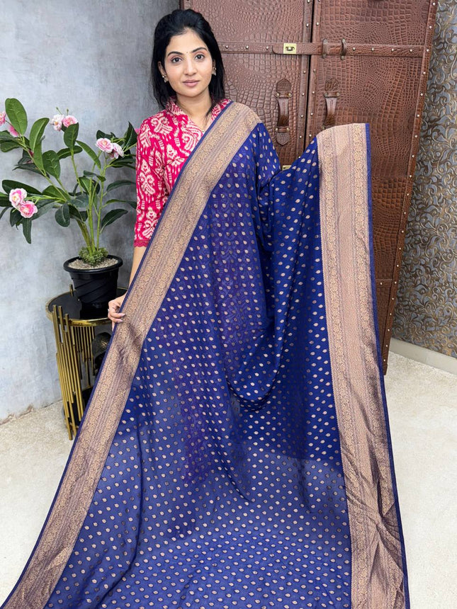 Pure Georgette Banarasi