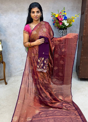 Georgette Saree Blouse Combo (with Designer Blouse)