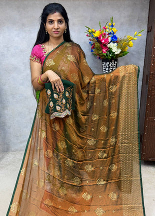 Georgette Saree Blouse Combo (with Designer Blouse)