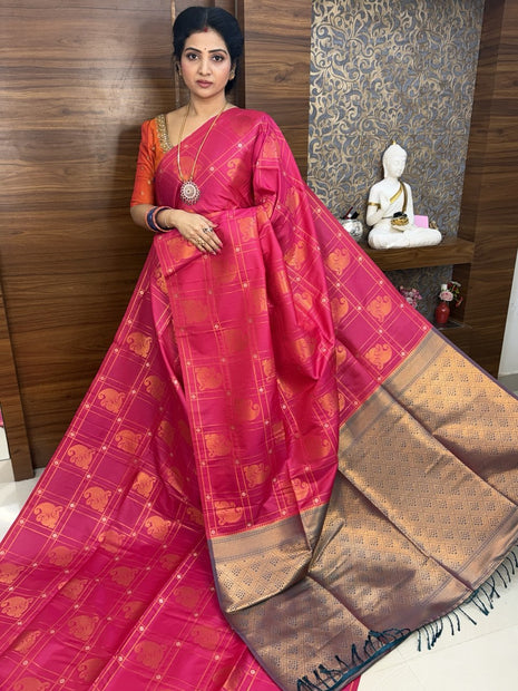 Border Less Kanchi Silk