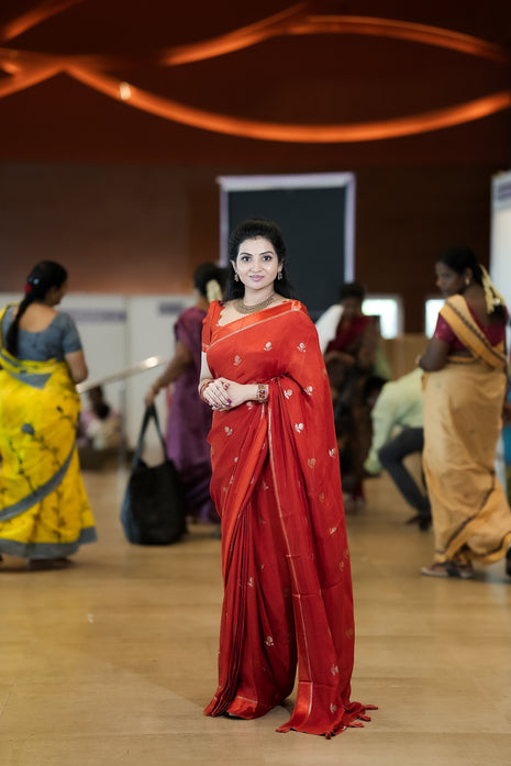 Pure Georgette (Burnt Orange)