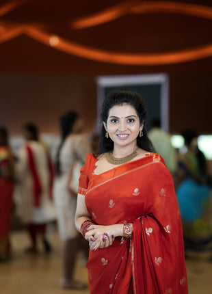 Pure Georgette (Burnt Orange)