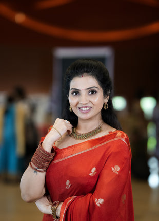 Pure Georgette (Burnt Orange)