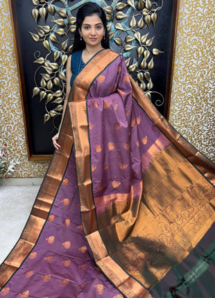 Kanchi Silk Copper Zari
