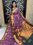 Kanchi Silk Copper Zari