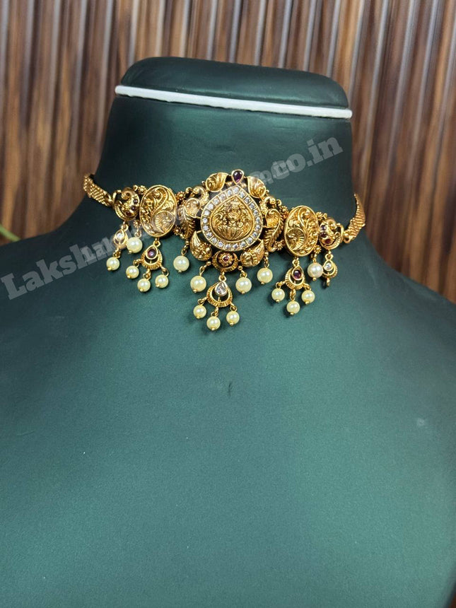 Temple With Choker Necklace Jewellery