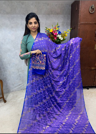 Georgette Saree Blouse Combo (with Designer Blouse)