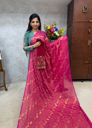 Georgette Saree Blouse Combo (with Designer Blouse)