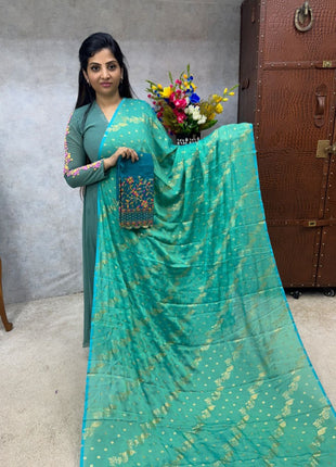 Georgette Saree Blouse Combo (with Designer Blouse)
