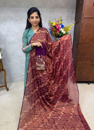 Georgette Saree Blouse Combo (with Designer Blouse)