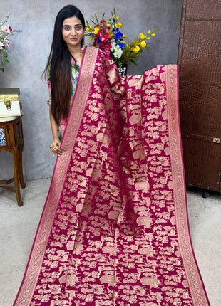 Pure Georgette Banarasi