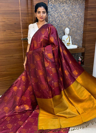 Border Less Kanchi Silk