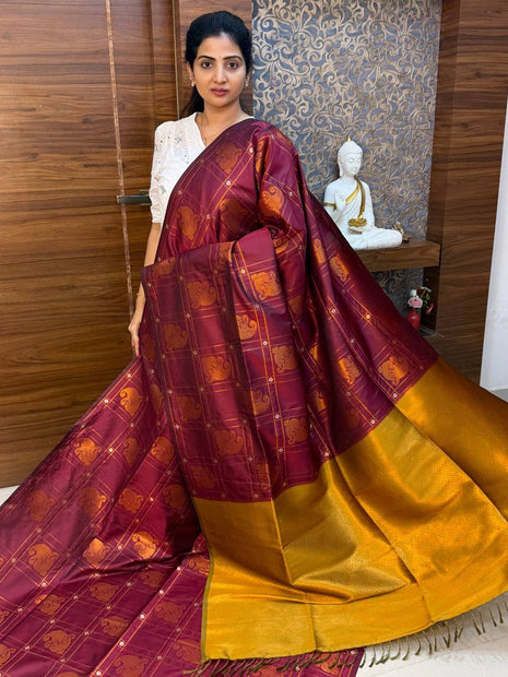 Border Less Kanchi Silk