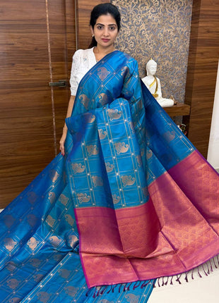Border Less Kanchi Silk