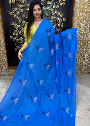 Khadi Cotton With Running Blouse