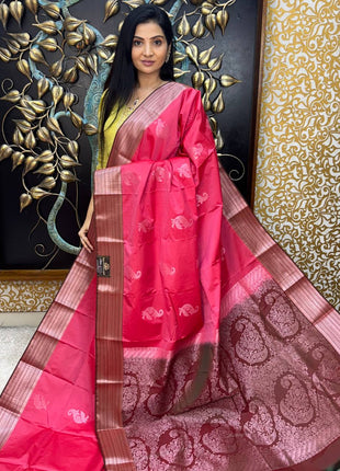 Premium Kanchi Silver Zari