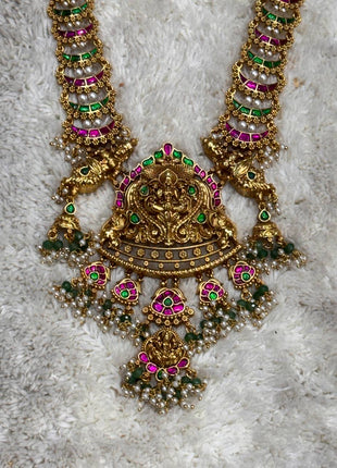 Temple with Diamond look Stone