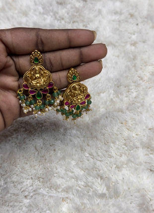 Temple with Diamond look Stone