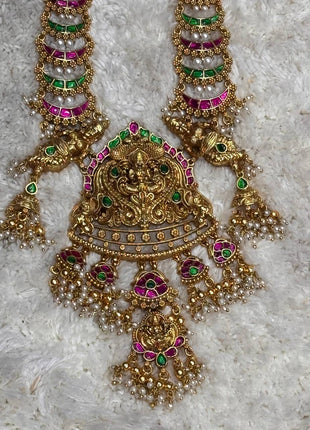 Temple with Diamond look Stone