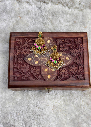 Temple with Diamond look Stone