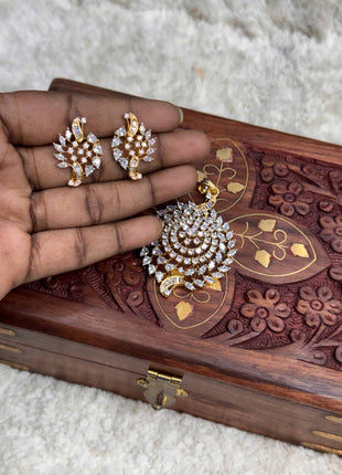 Stone Dollar With Earring