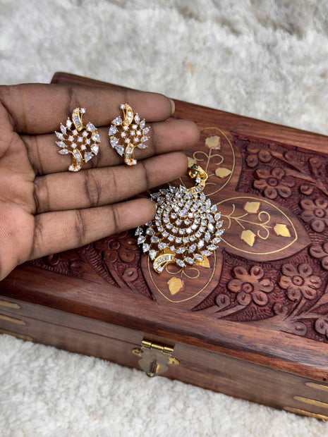 Stone Dollar With Earring