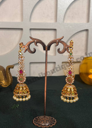 Jhumki With Attached Mattal