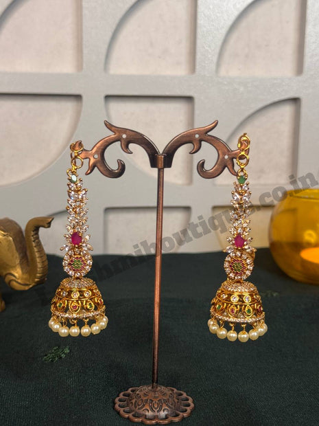 Jhumki With Attached Mattal