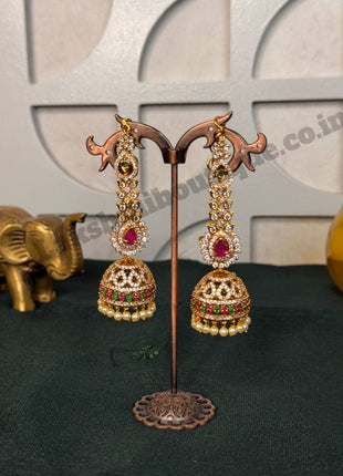Jhumki With Attached Mattal